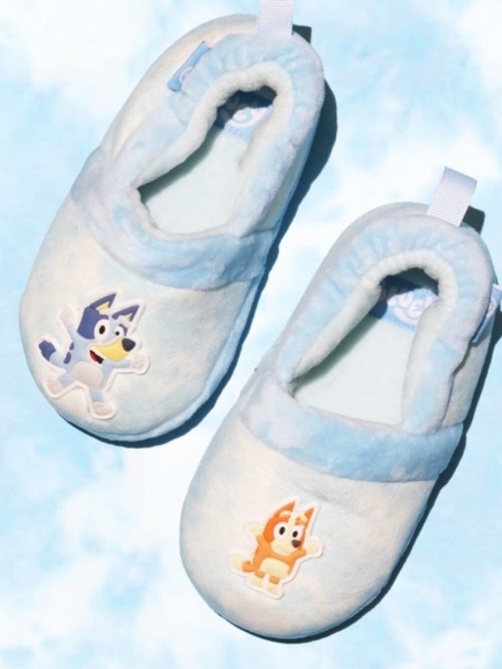 Bluey | Toddler Bluey and Bingo Cloud Slippers | Size Medium (7-8)